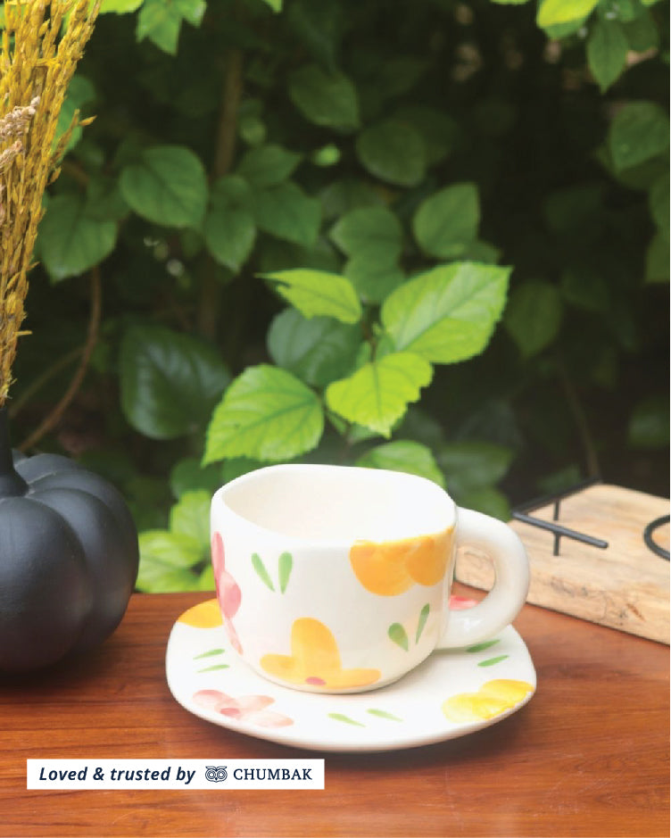 Sunrise Bloom Cup & Saucer