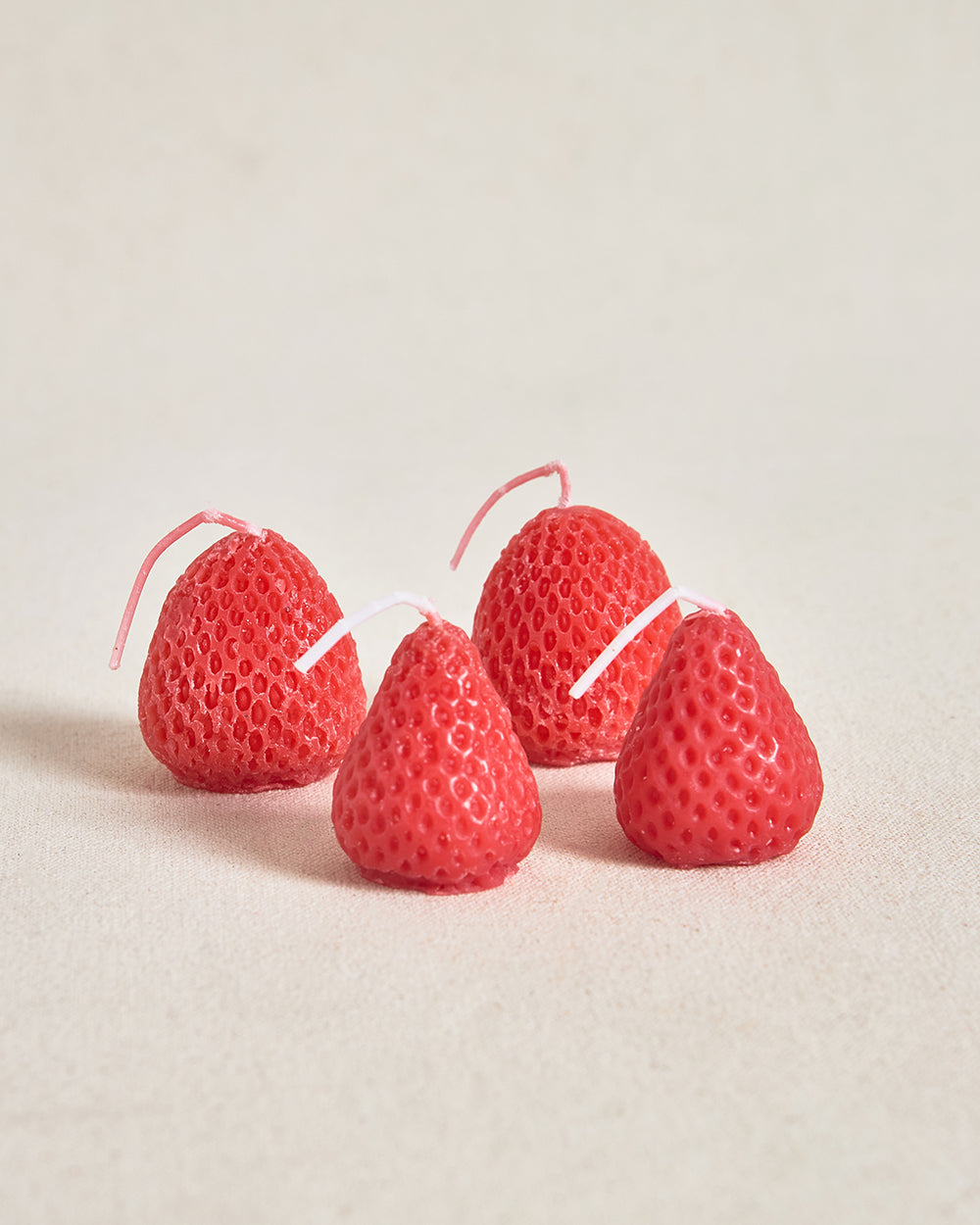 Strawberry Candle Set of 4