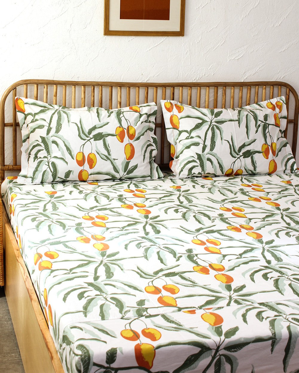 Mango Garden -  Queen Size Bedsheet