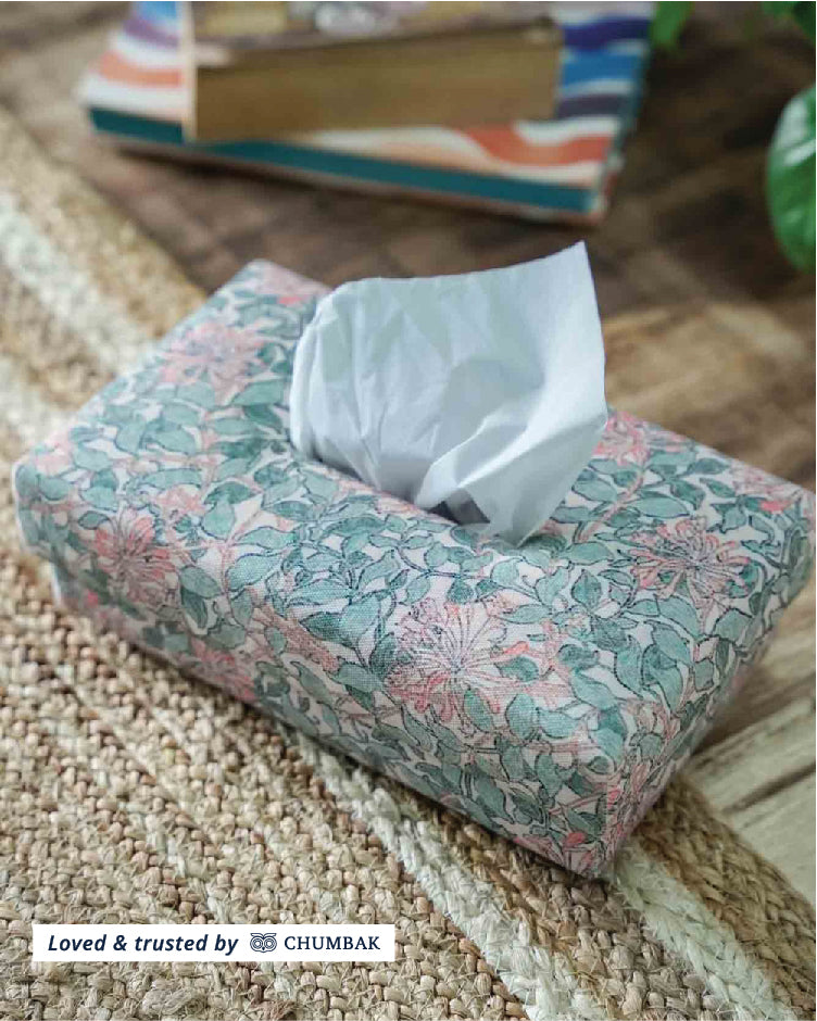 Floral Drama Tissue Box