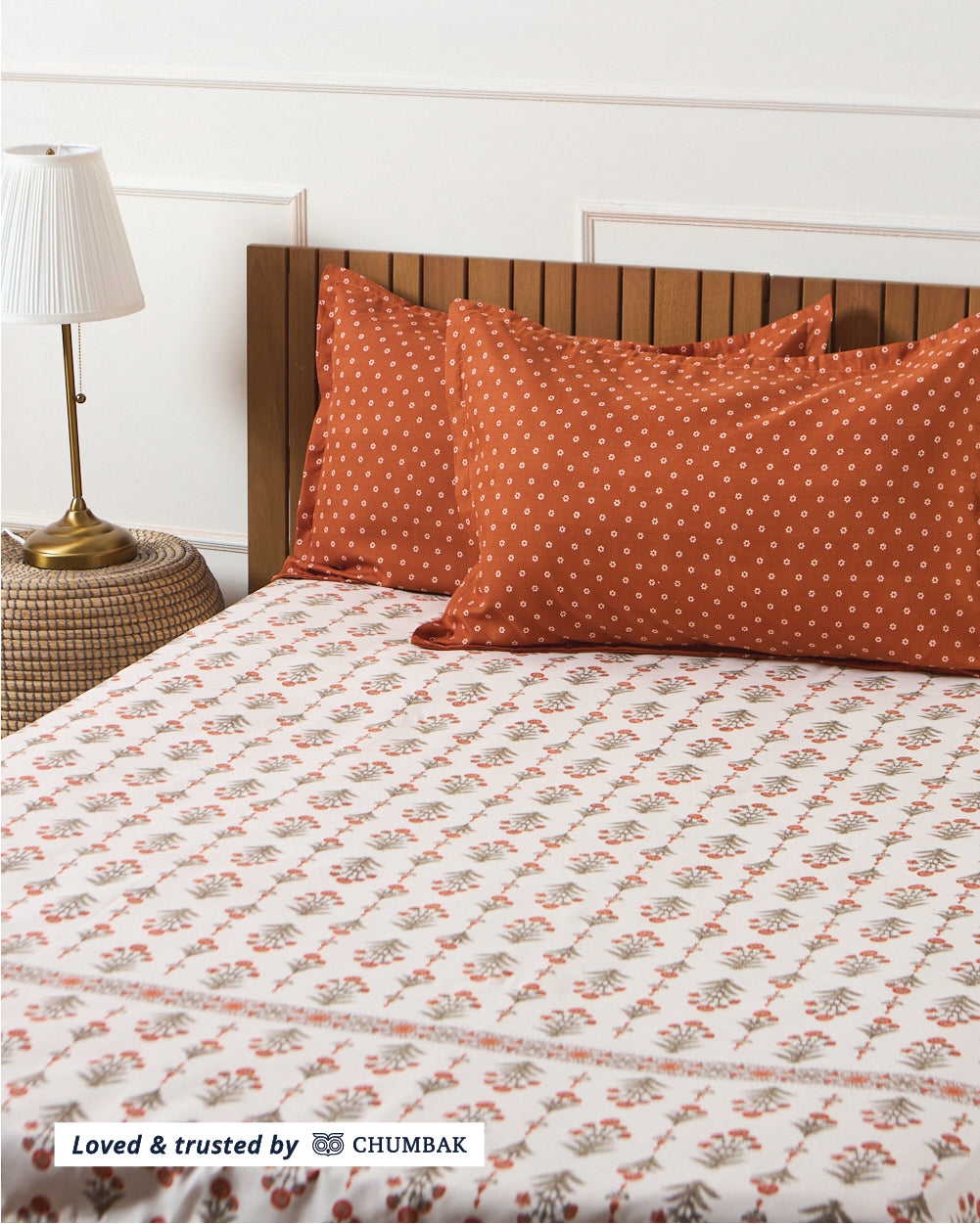 Block Print - Queen Size Bedsheet