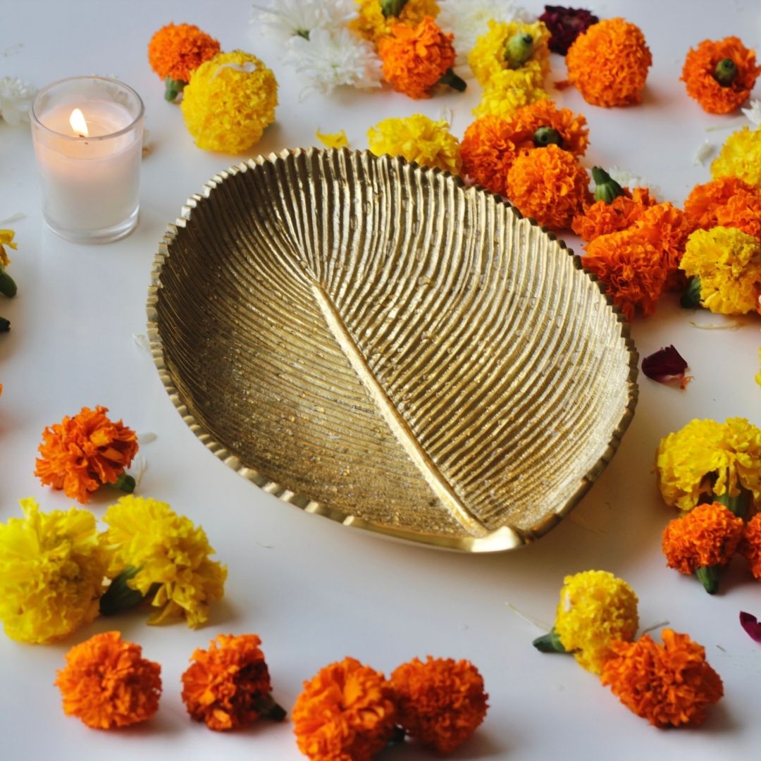 Leaf Gold Platter