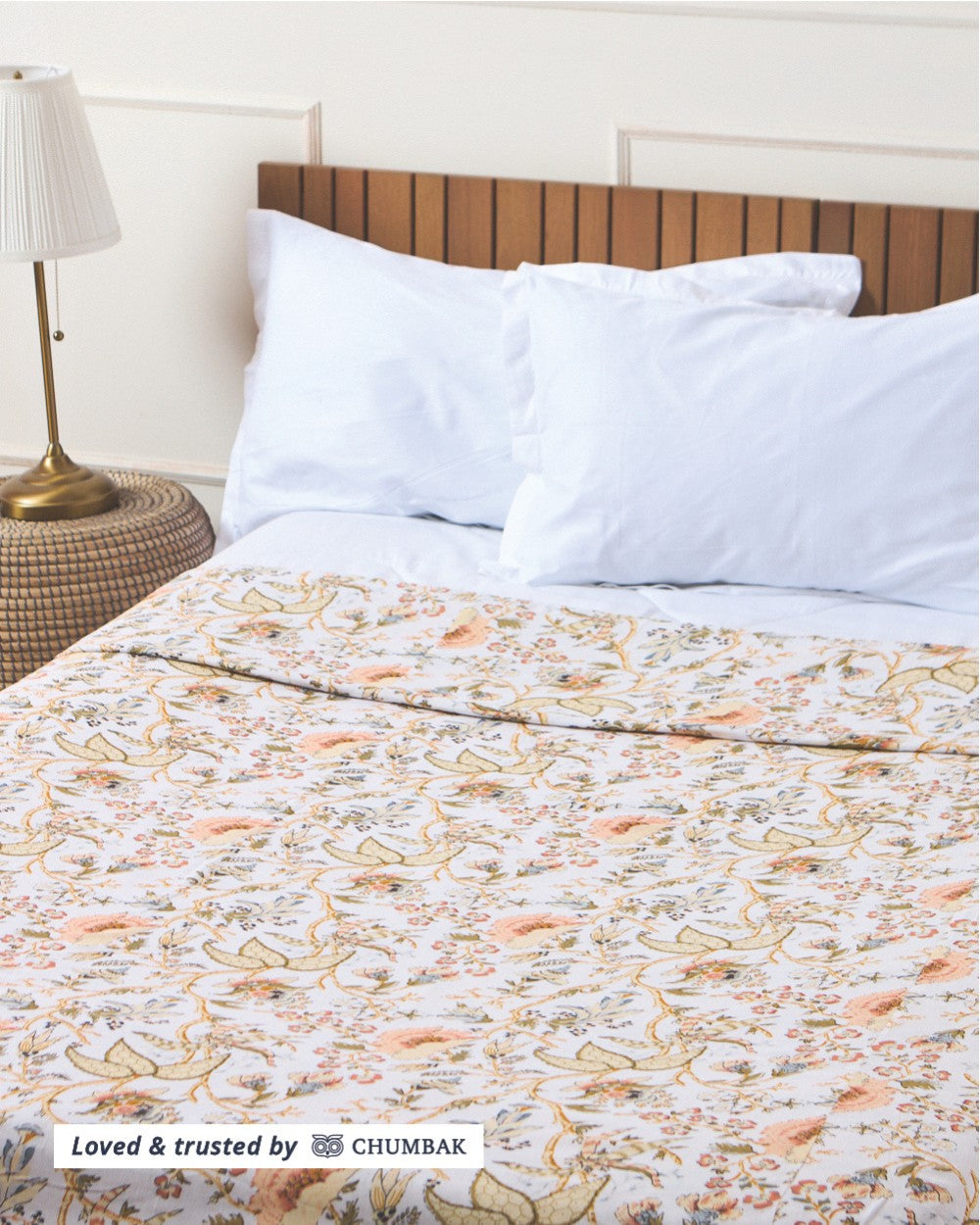 Golden Bloom Snuggle Dohar - Double Bed 280TC