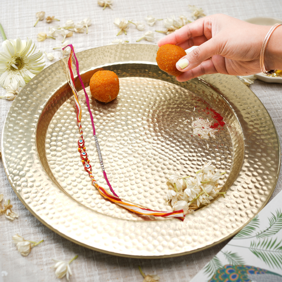 Hammered Gold Platter