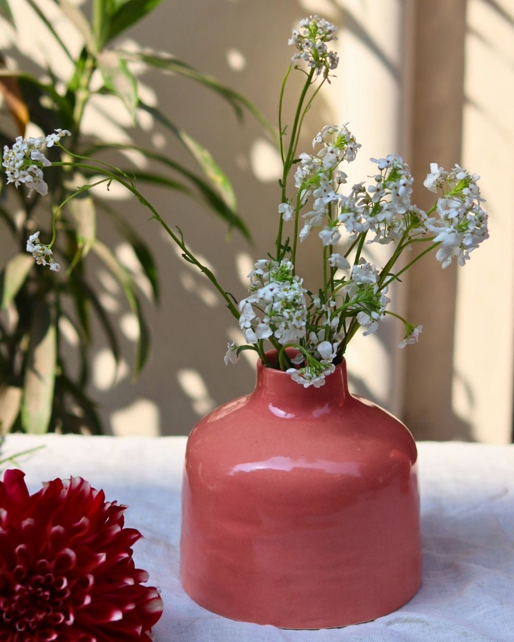 Pink Rose Vase