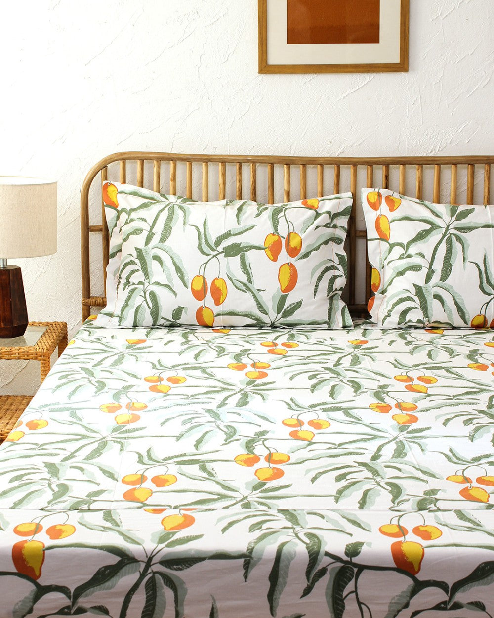 Mango Garden -  Queen Size Bedsheet