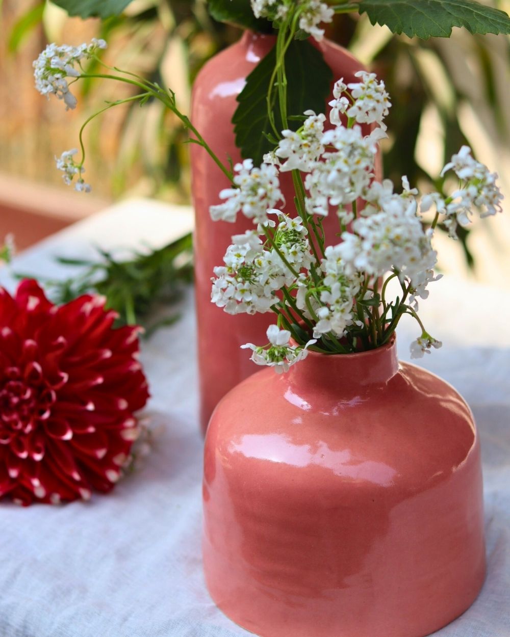 Pink Rose Vase