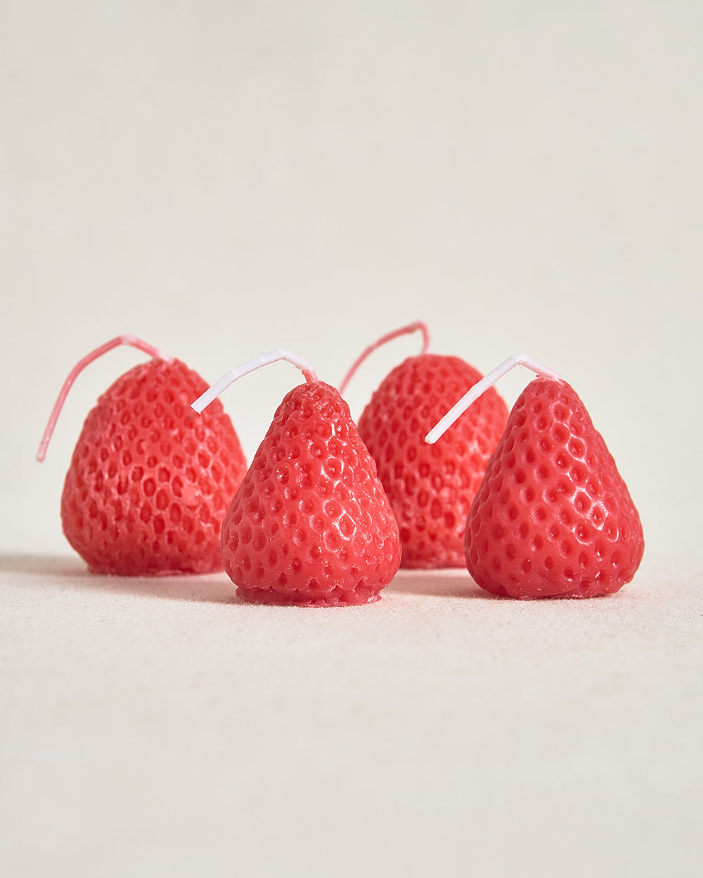 Strawberry Candle Set of 4