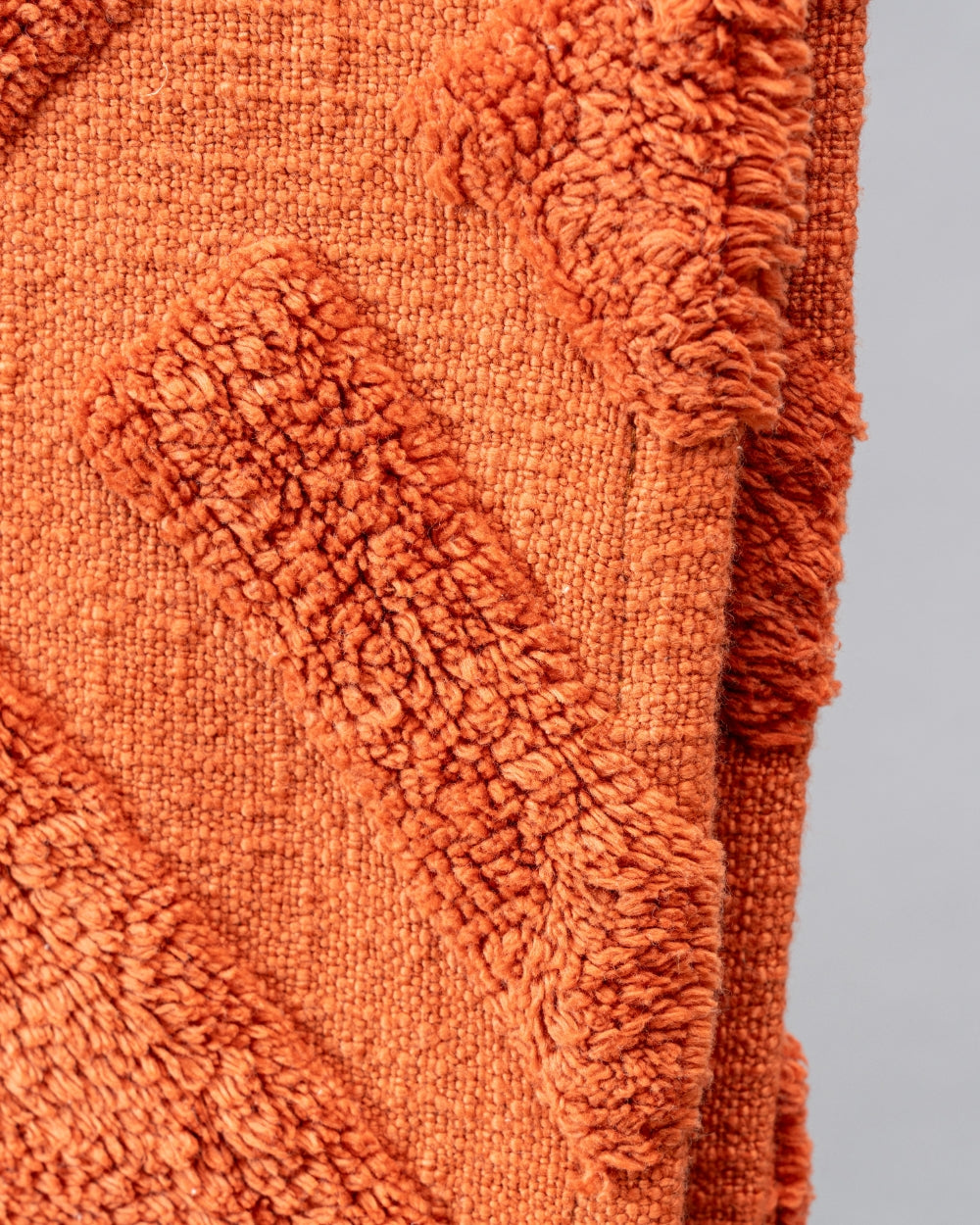 Terracotta Tufted Throw Blanket