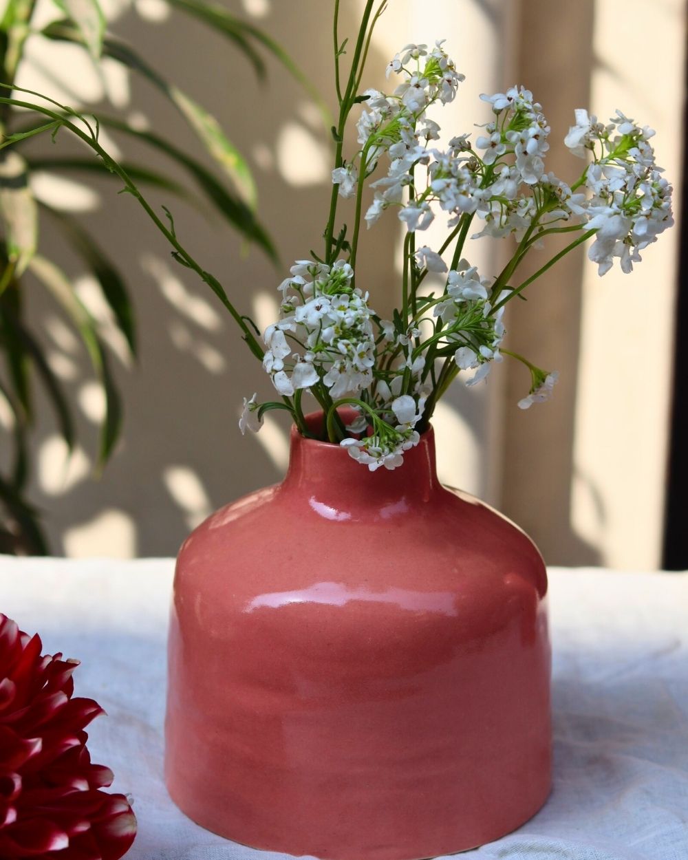 Pink Rose Vase