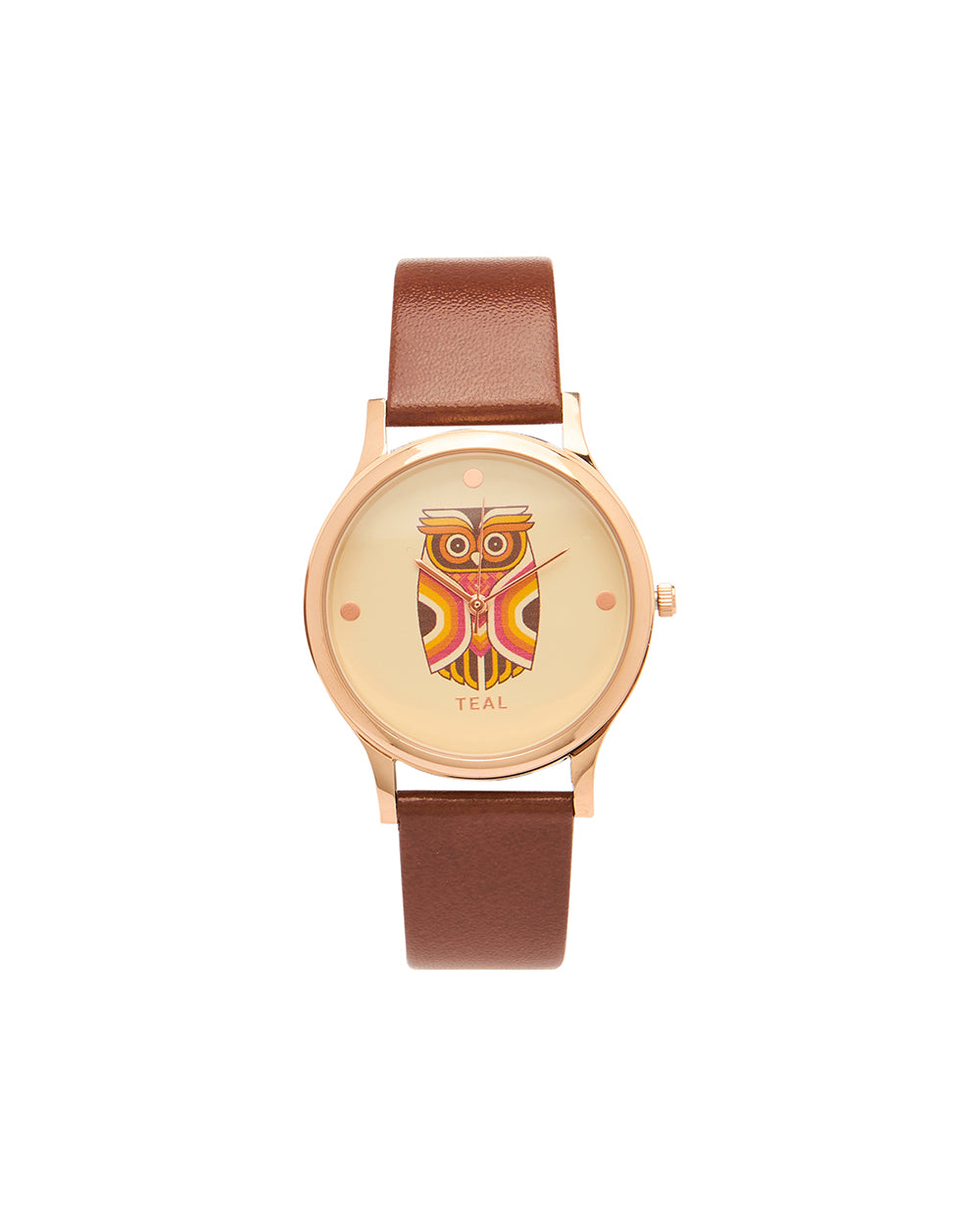 TEAL by Chumbak Aztec Owl Wrist Watch