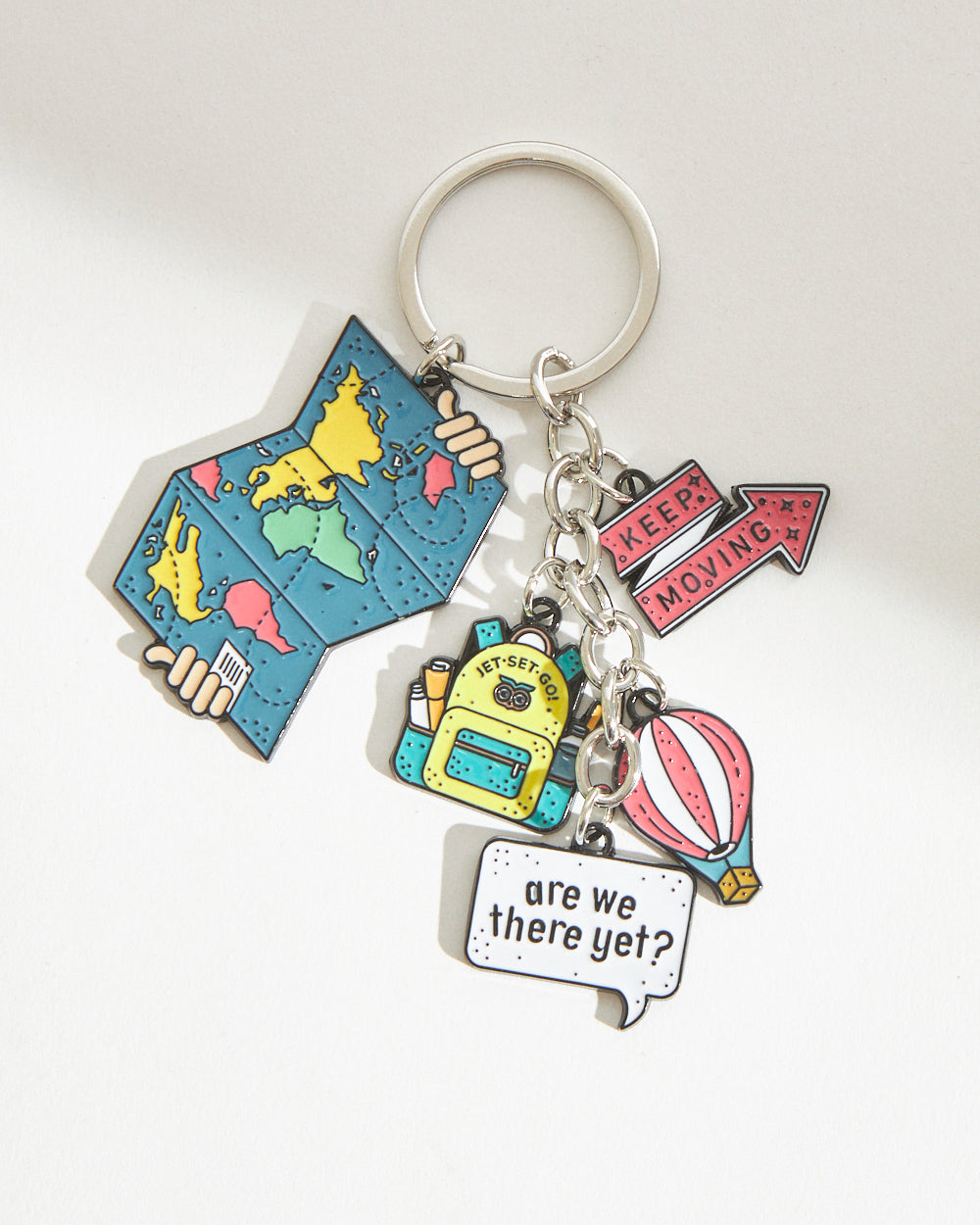 Chumbak Classic Travel Metal Keychain