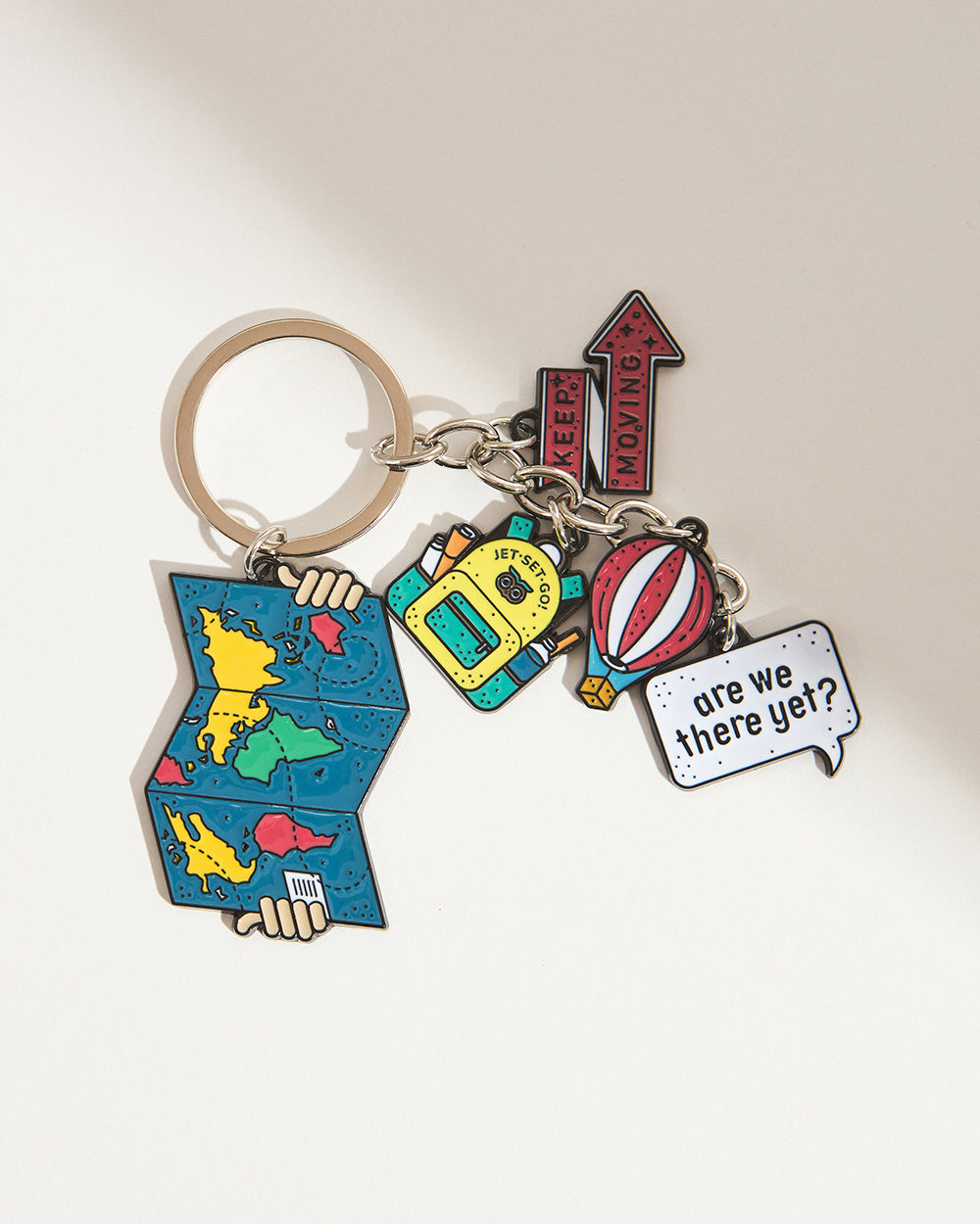 Chumbak Classic Travel Metal Keychain