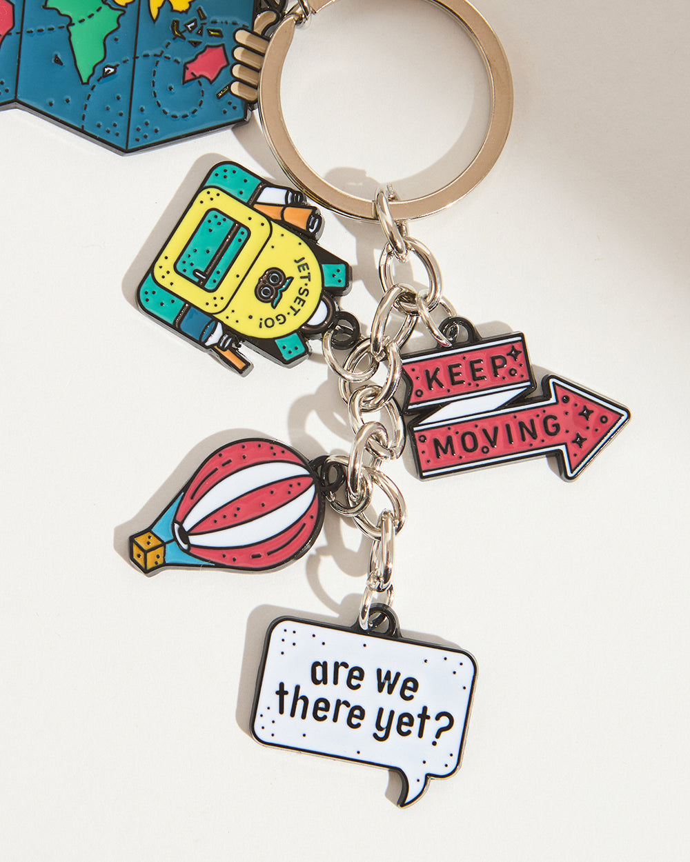 Chumbak Classic Travel Metal Keychain