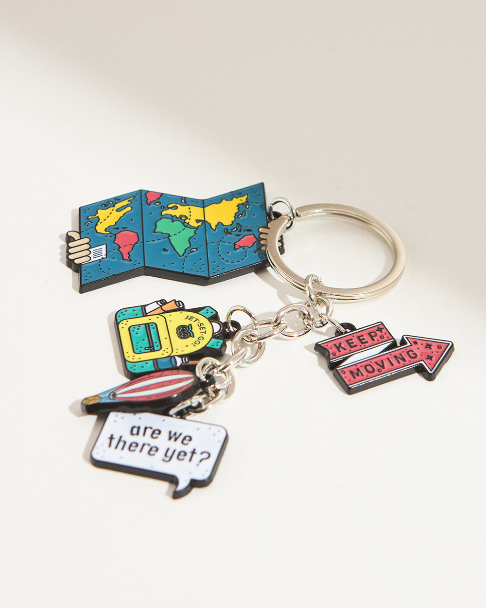 Chumbak Classic Travel Metal Keychain