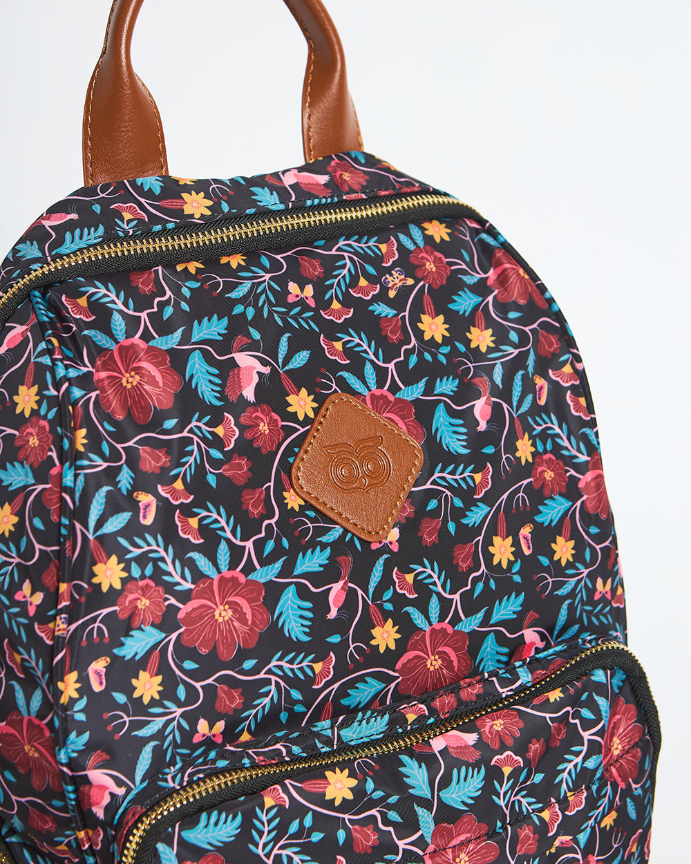 Floral Vines Printed Backpack