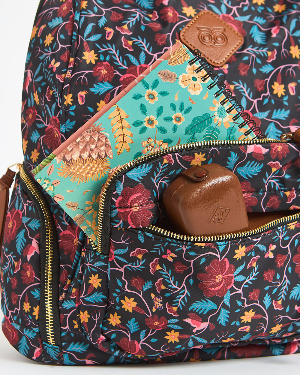 Floral Vines Printed Backpack