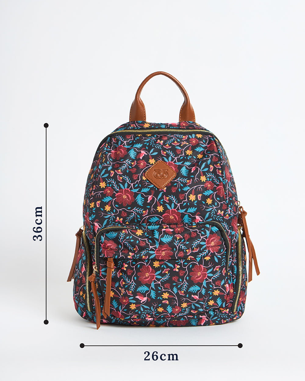 Floral Vines Printed Backpack