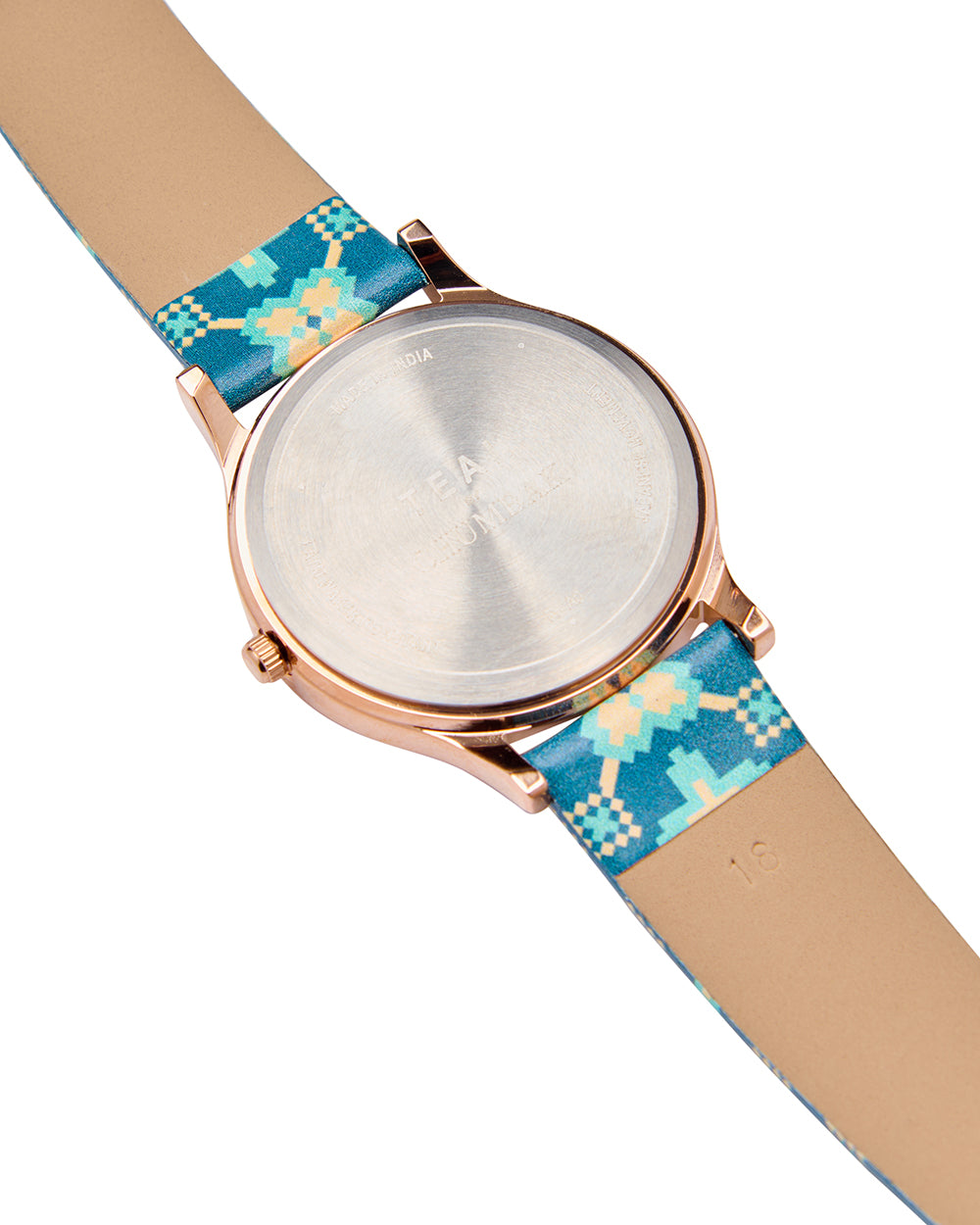 TEAL by Chumbak Ethnic Touch Printed Strap Wrist Watch