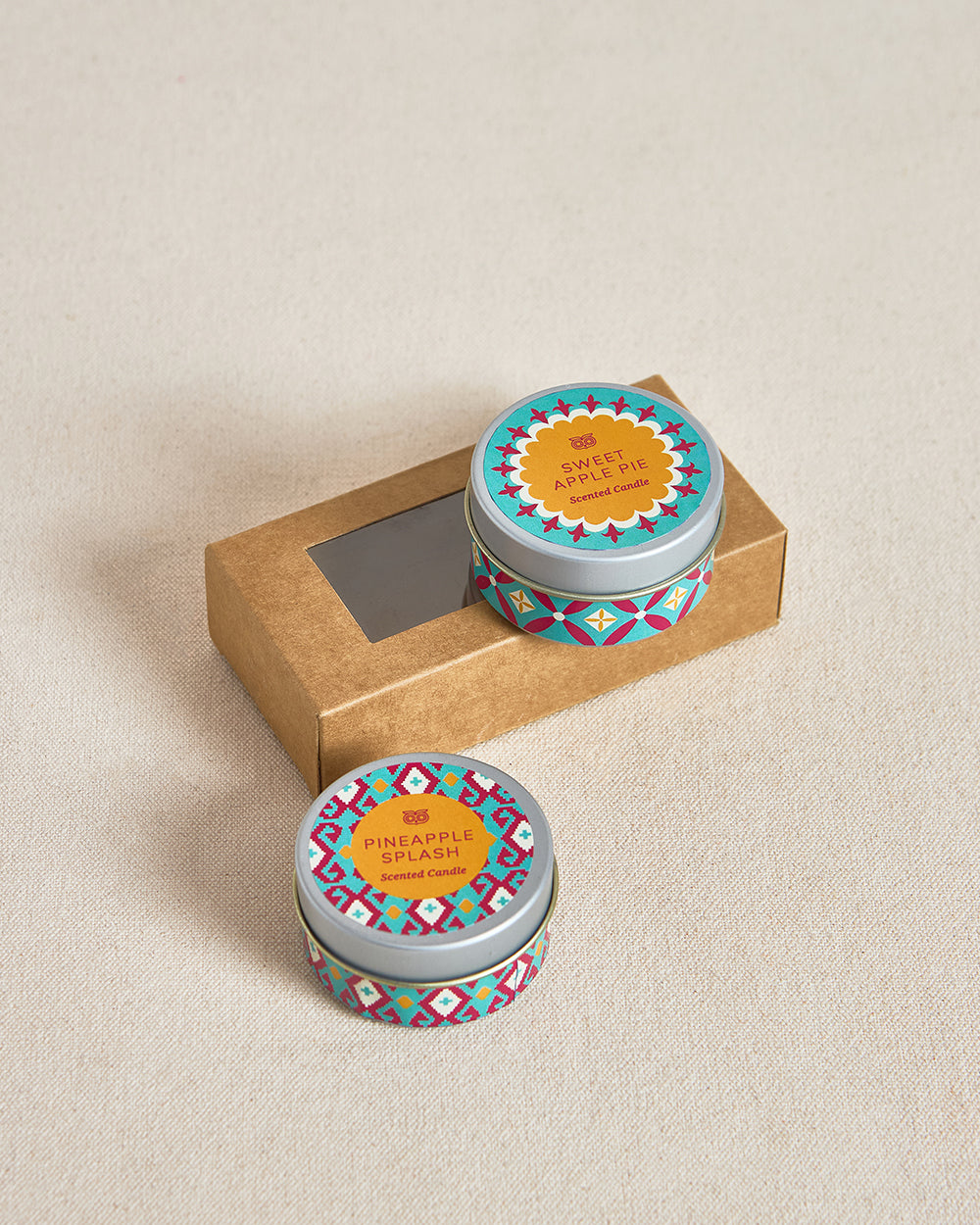 LIT Evenings Gift Box -  Mini Candle Tins Set of 2