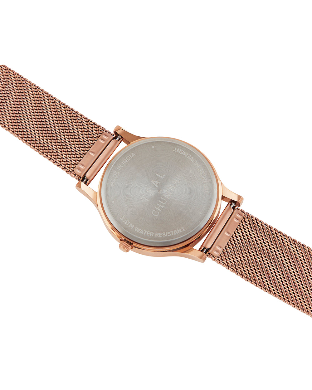 TEAL by Chumbak Rose Garden Watch, Metal Mesh Strap