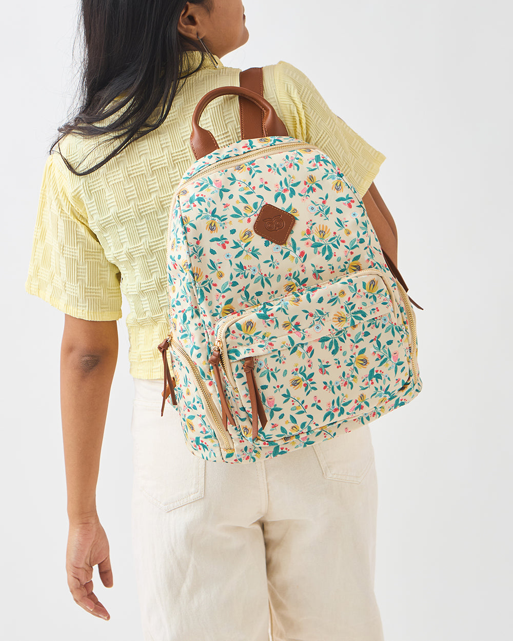 Spring in my Step Backpack -White