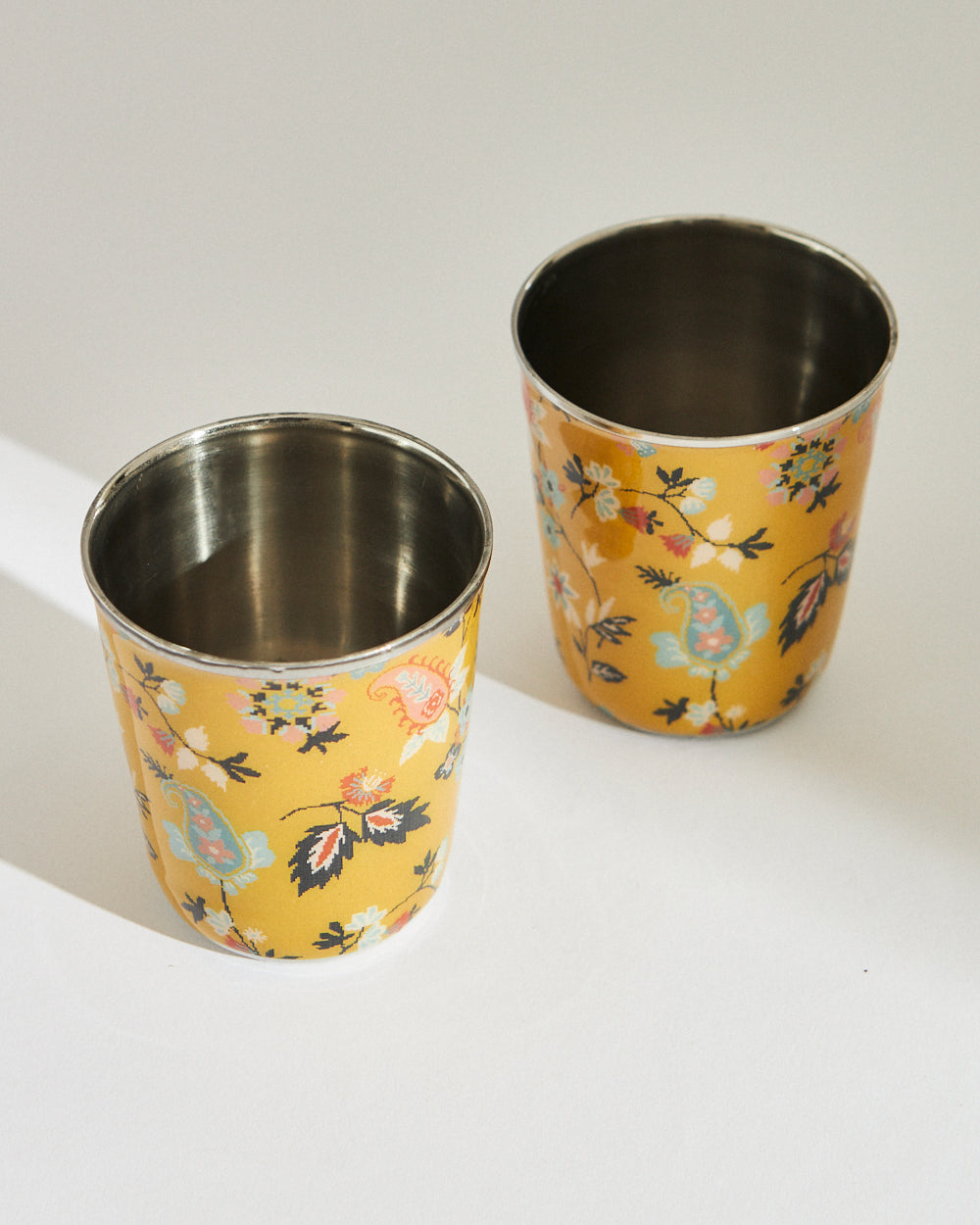 Pixel Paisley Tumbler Set Small- Yellow