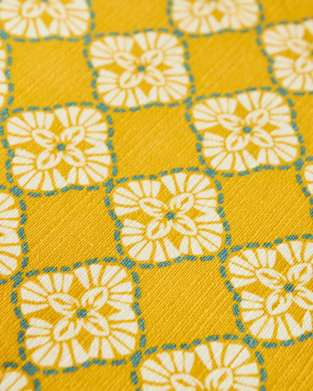 Pixel Jaal Table Runner - Yellow