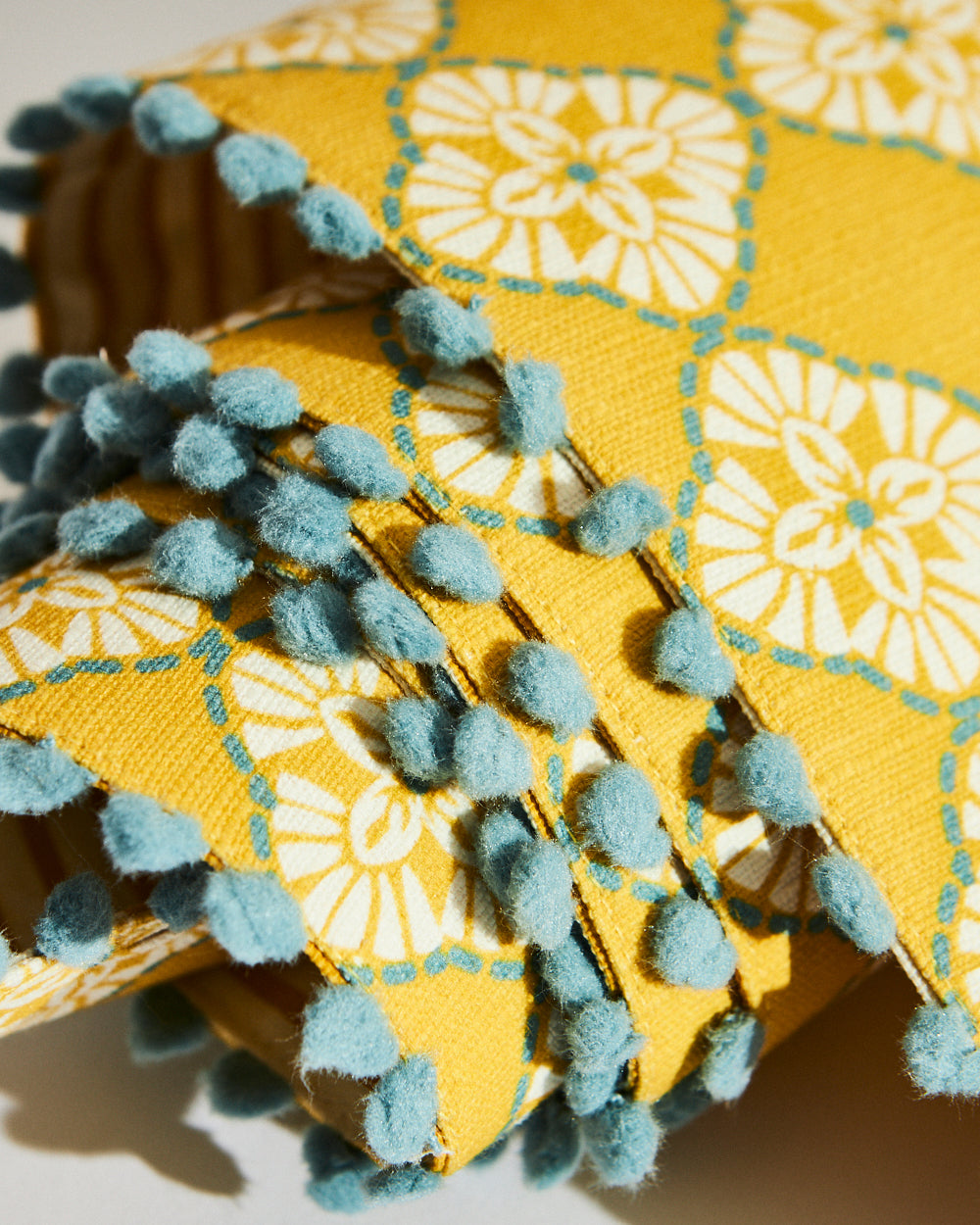 Pixel Jaal Table Runner - Yellow