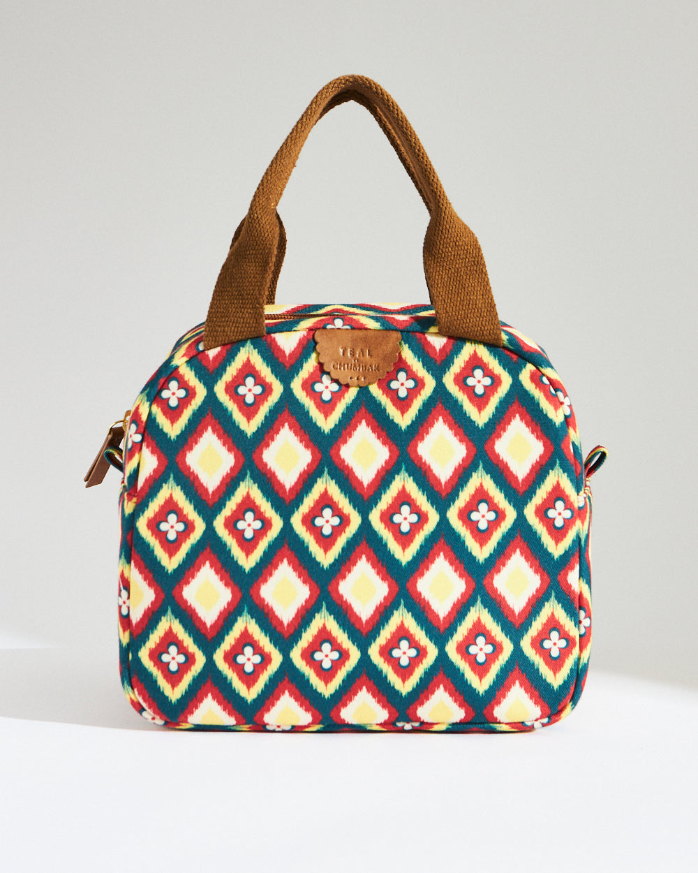 Teal By Chumbak Ikkat Glow Lunch Bag - Mini