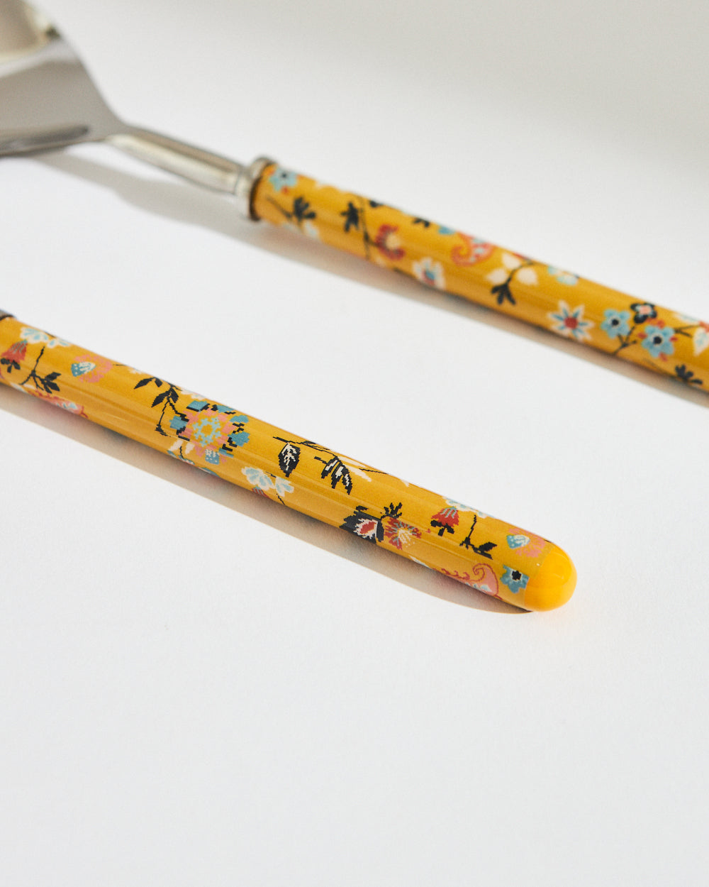 Pixel Paisley Serving Spoons Yellow(Set of 2)