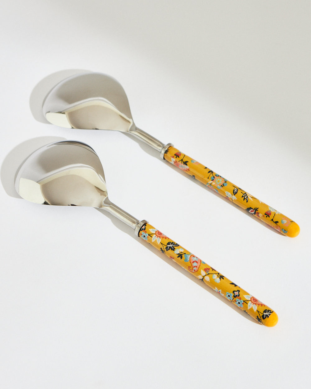 Pixel Paisley Serving Spoons Yellow(Set of 2)