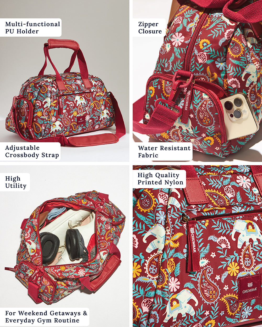 Weekend Athleisure Bag | Paisley Tusker