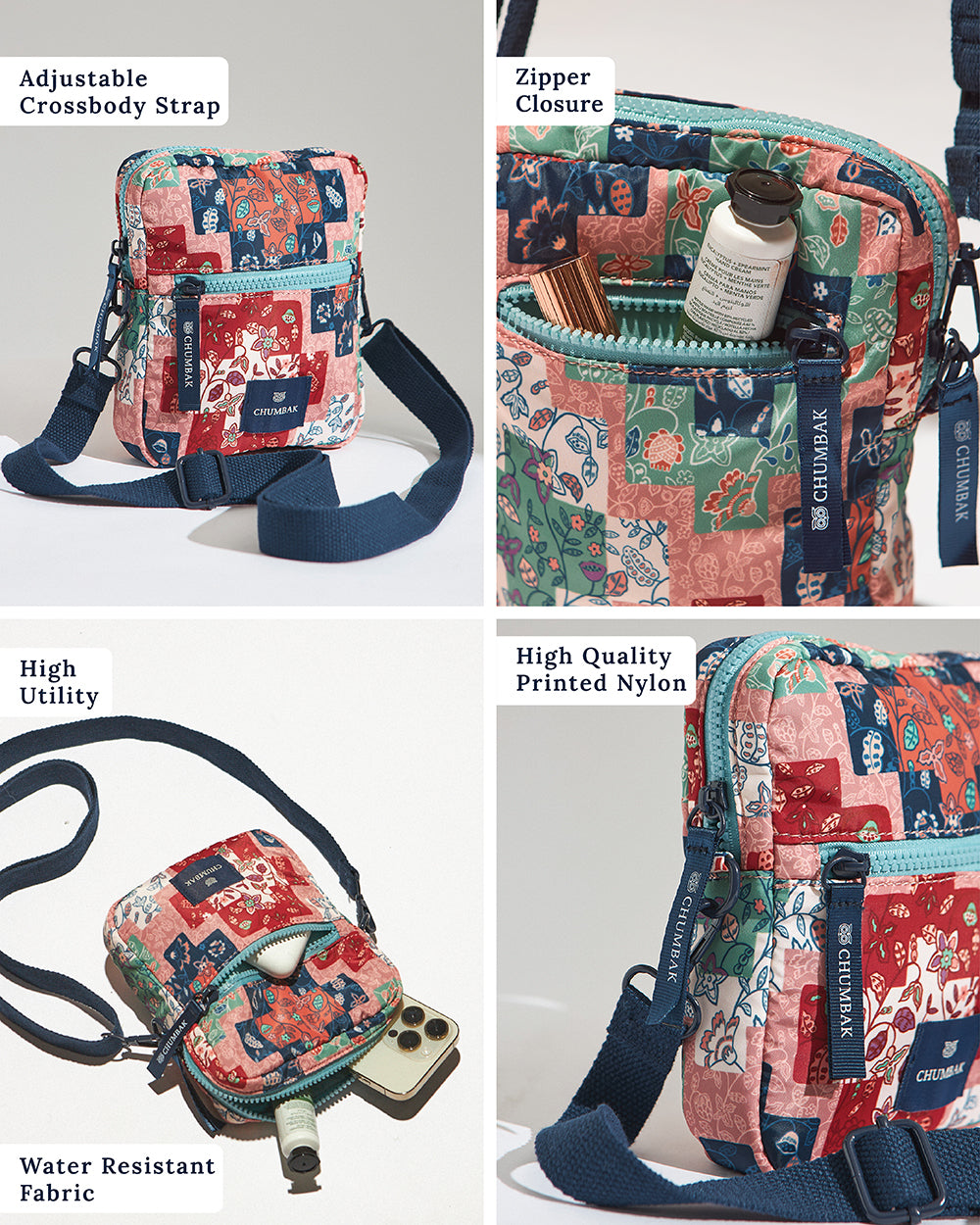 Mini Resort Crossbody Bag | Batik Patchwork