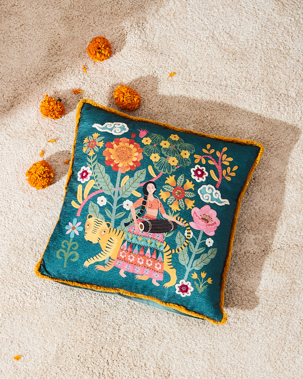 Marigold Gala Cushion Cover 16"