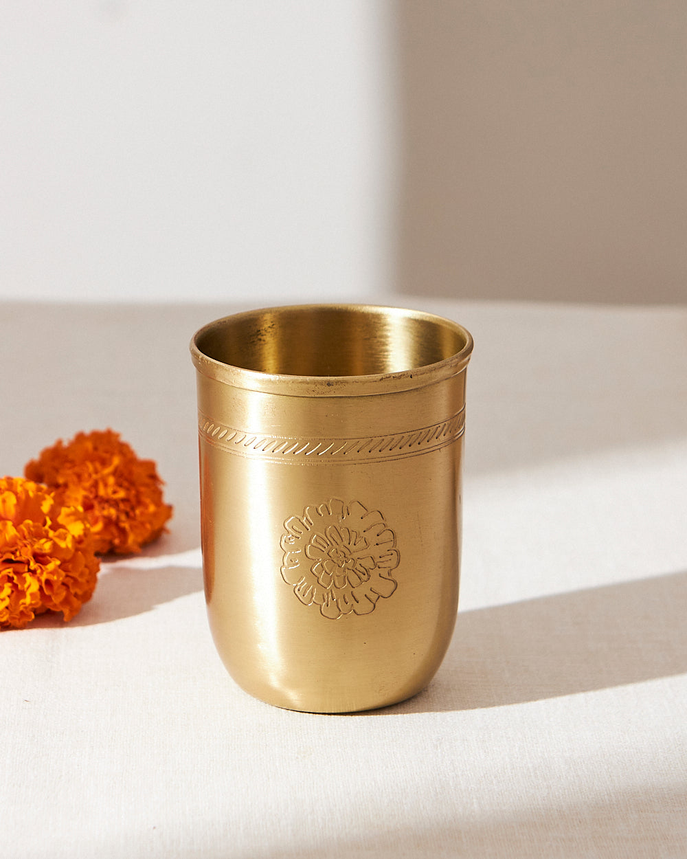 Marigold Brass Tumbler