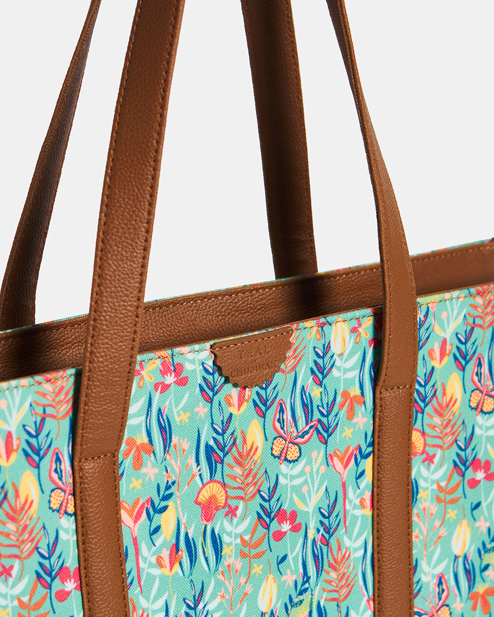 Teal by Chumbak |Tokyo Blooms Canvas Tote