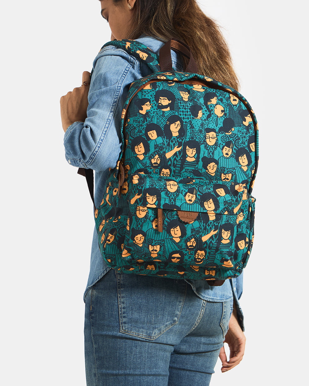 Teal by Chumbak | Faces Backpack