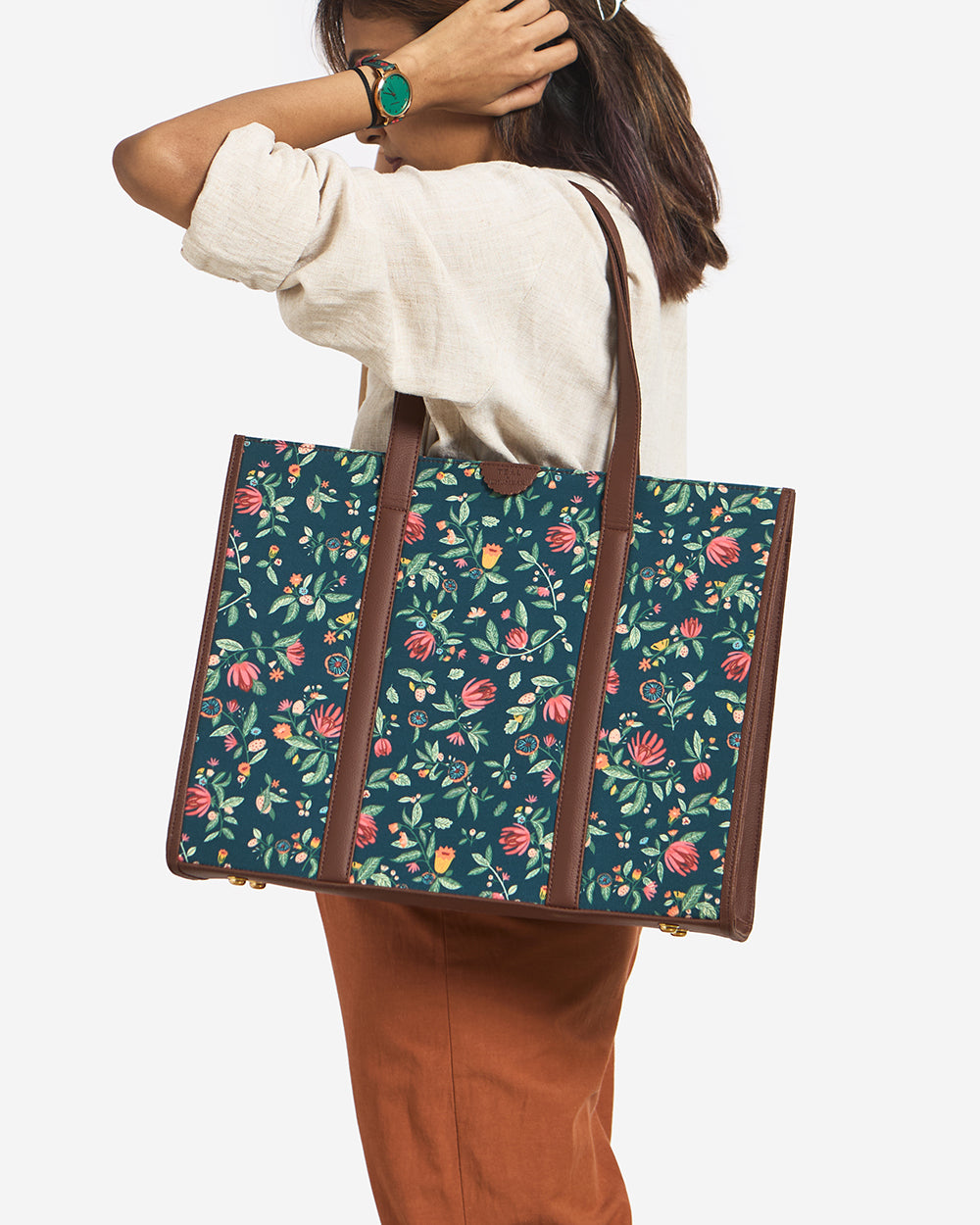 Teal by Chumbak | Sugarbushes Canvas Tote