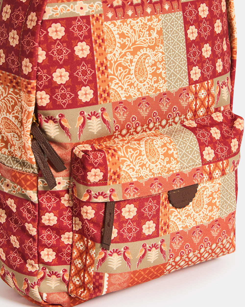 Teal by Chumbak | Terracota Patches & Prints Backpack