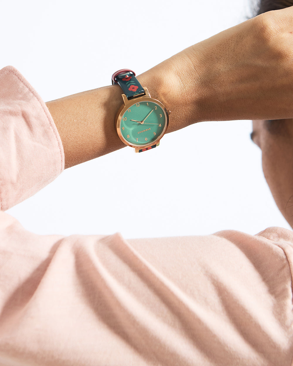 Teal by Chumbak | Festive Beats Printed Strap Green