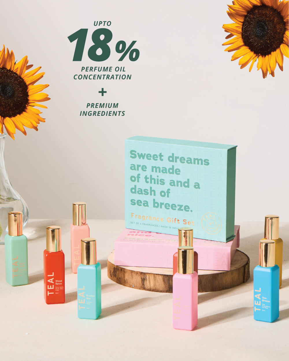 Teal by Chumbak | Wanderlust Perfume Gift, Set of 4