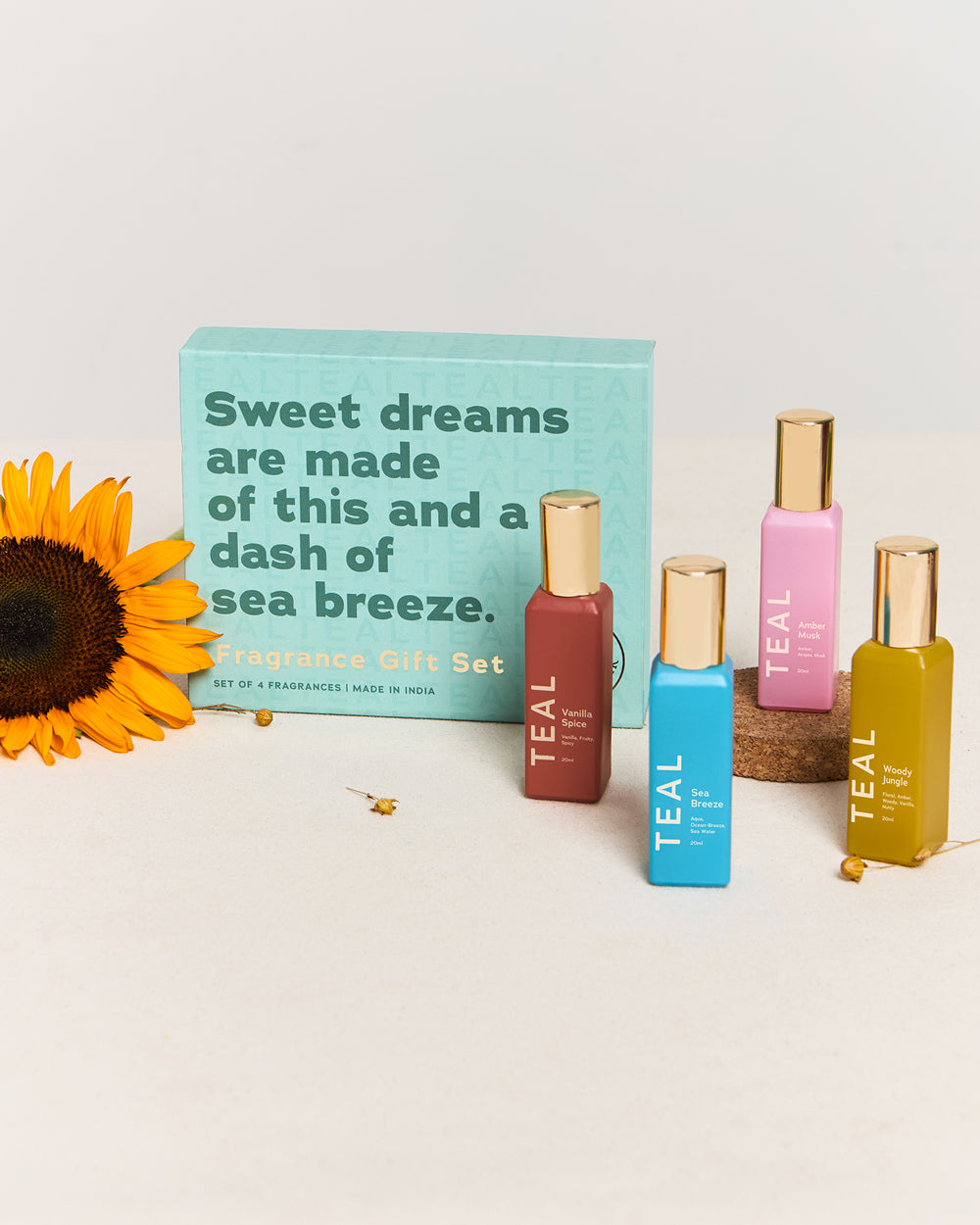 Teal by Chumbak | Wonderland Perfume Gift, Set of 4