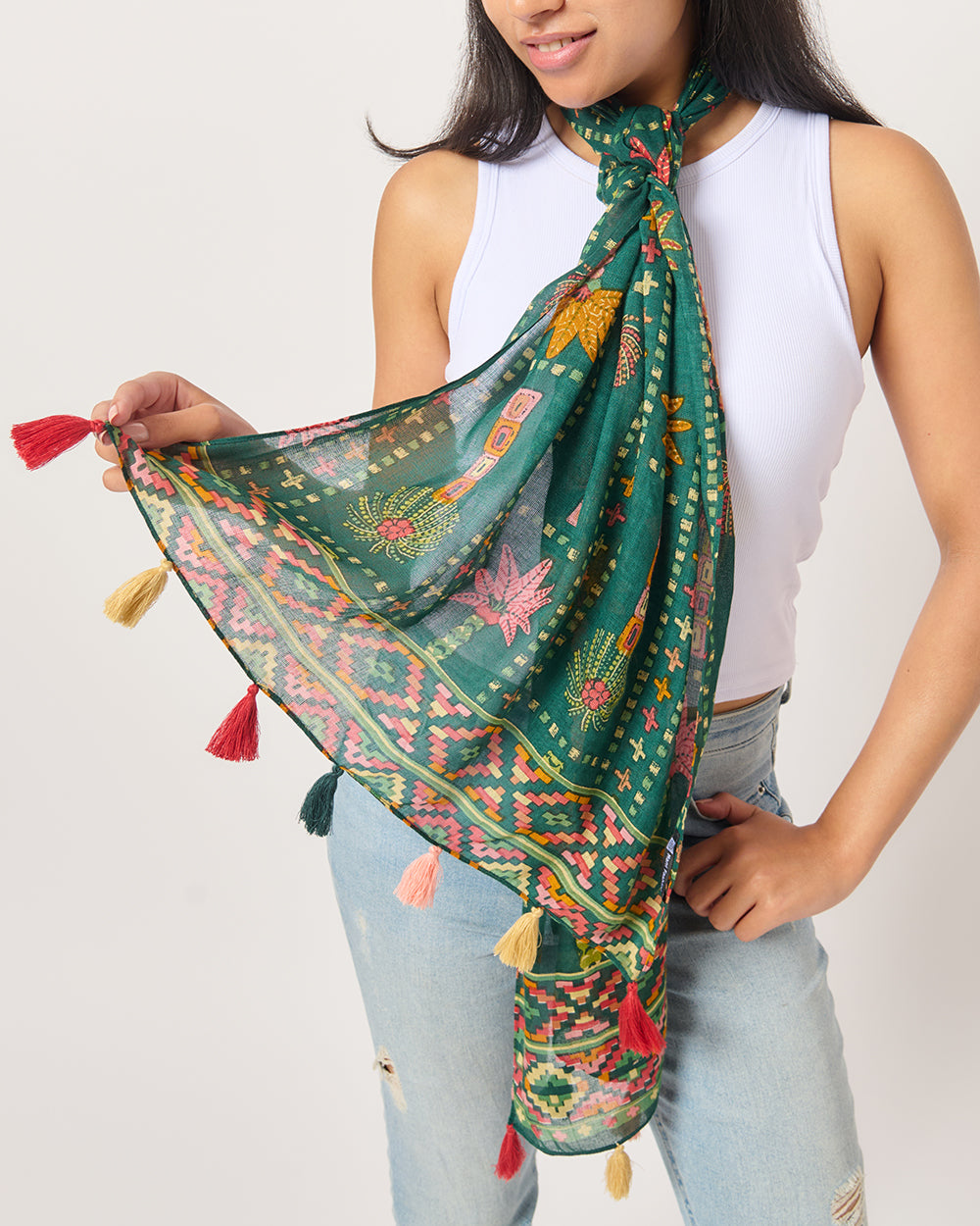 Palm Kilim Scarf