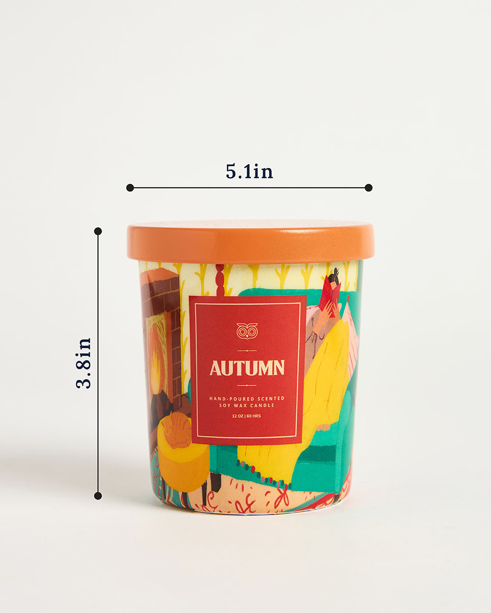 Autmun Soy Wax Candle, Apple & Cinnamon