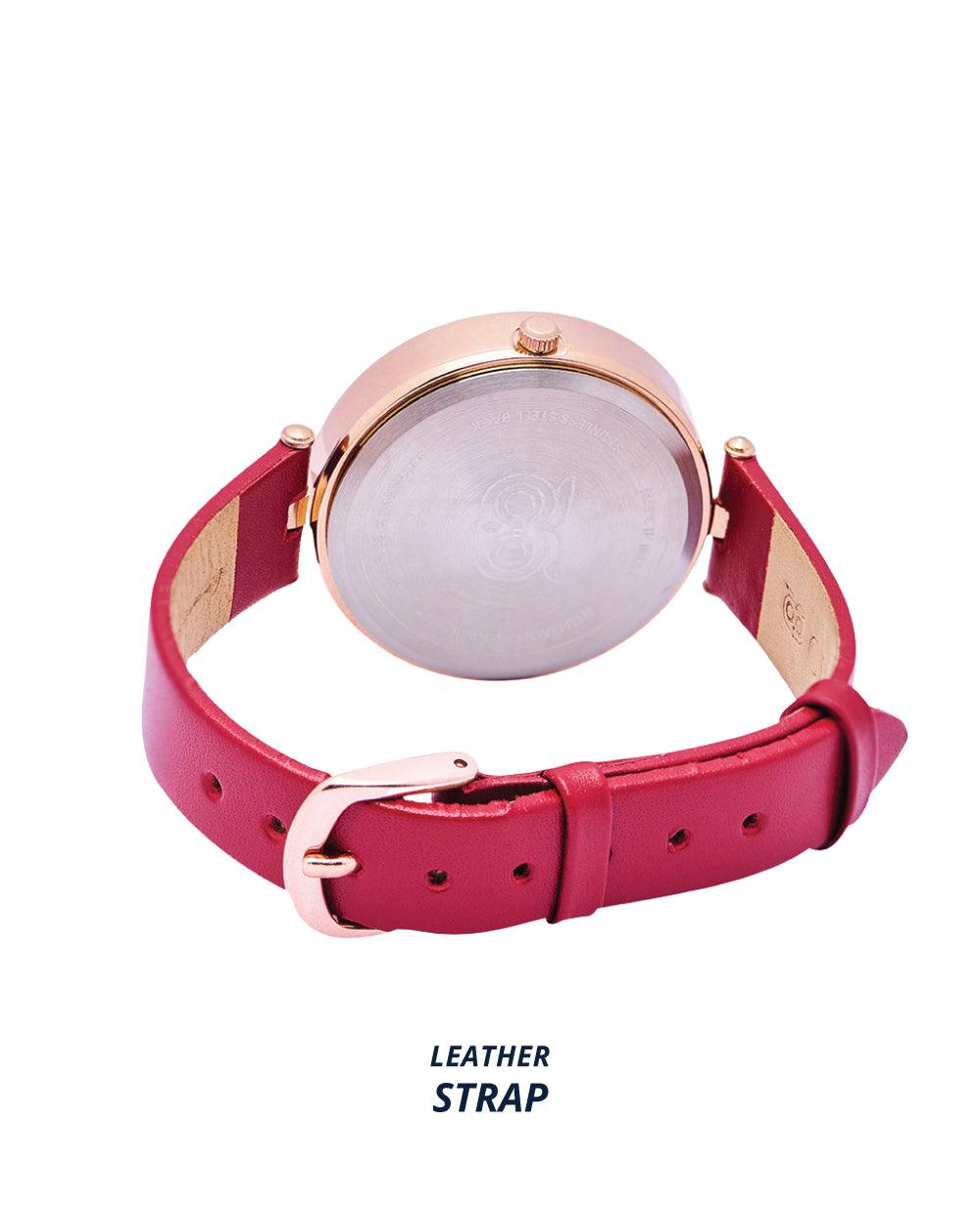 Hoot Leather Strap Watch | Maroon Strap