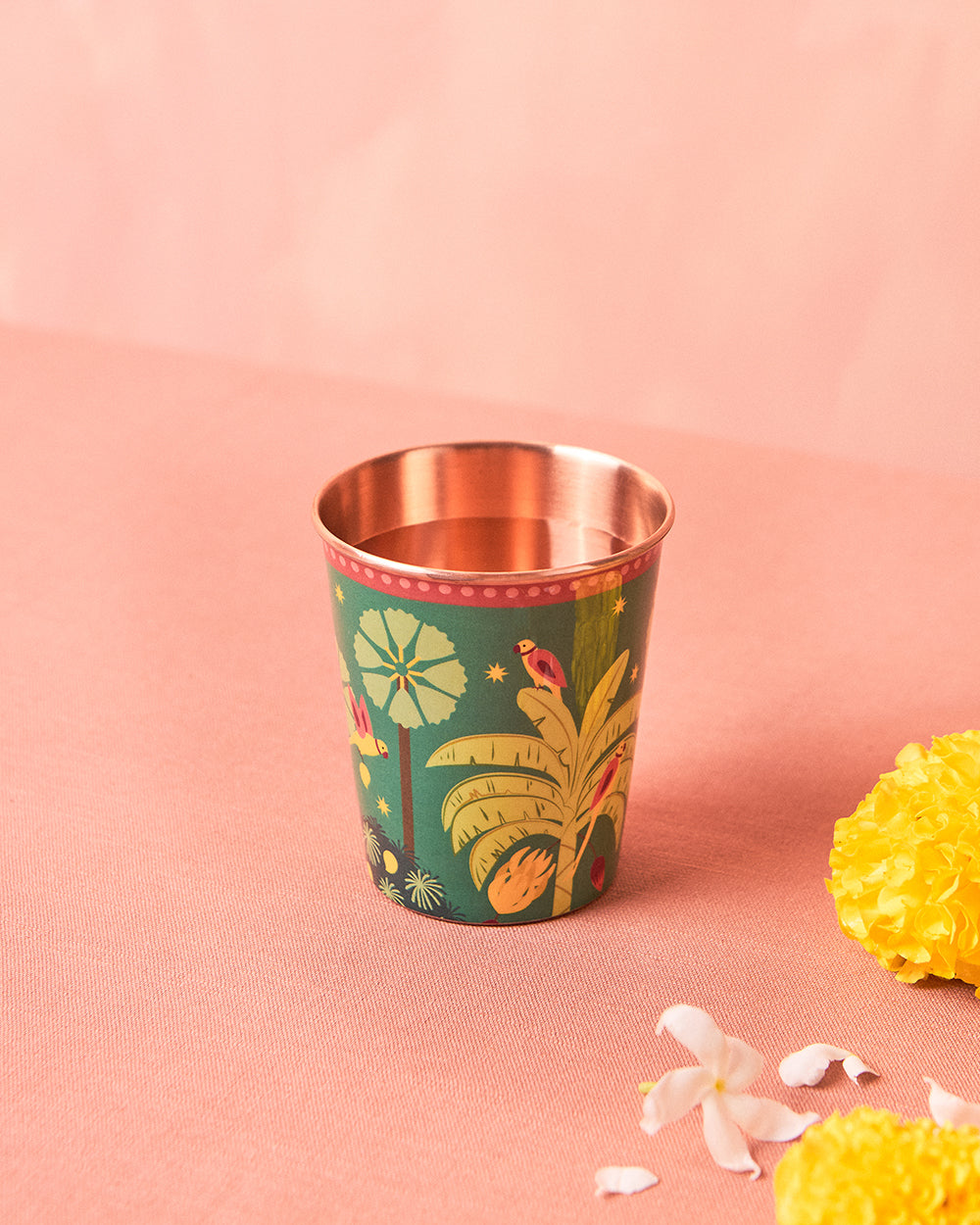 Starry Diwali Saanjh Copper Tumbler - Small