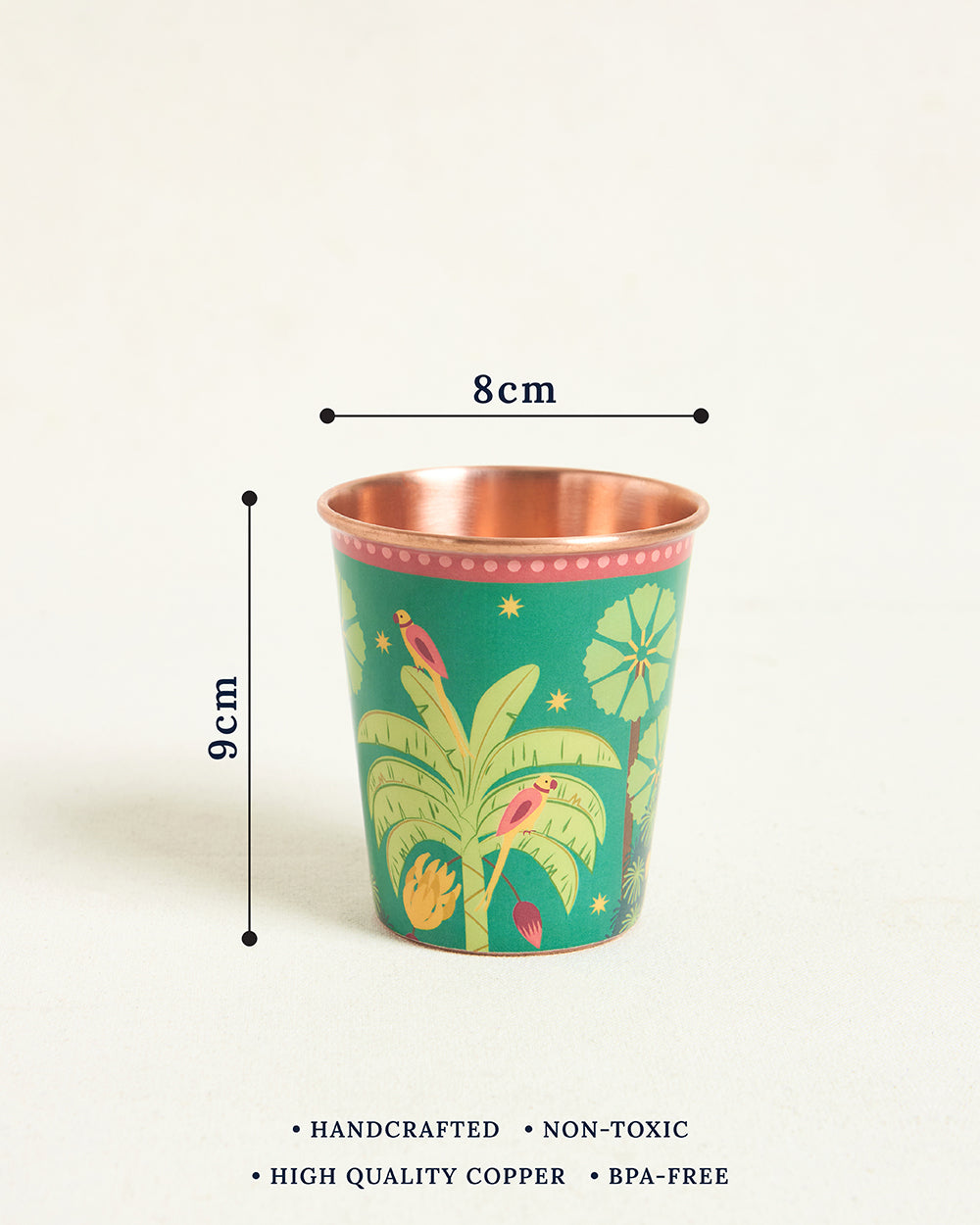 Starry Diwali Saanjh Copper Tumbler - Small