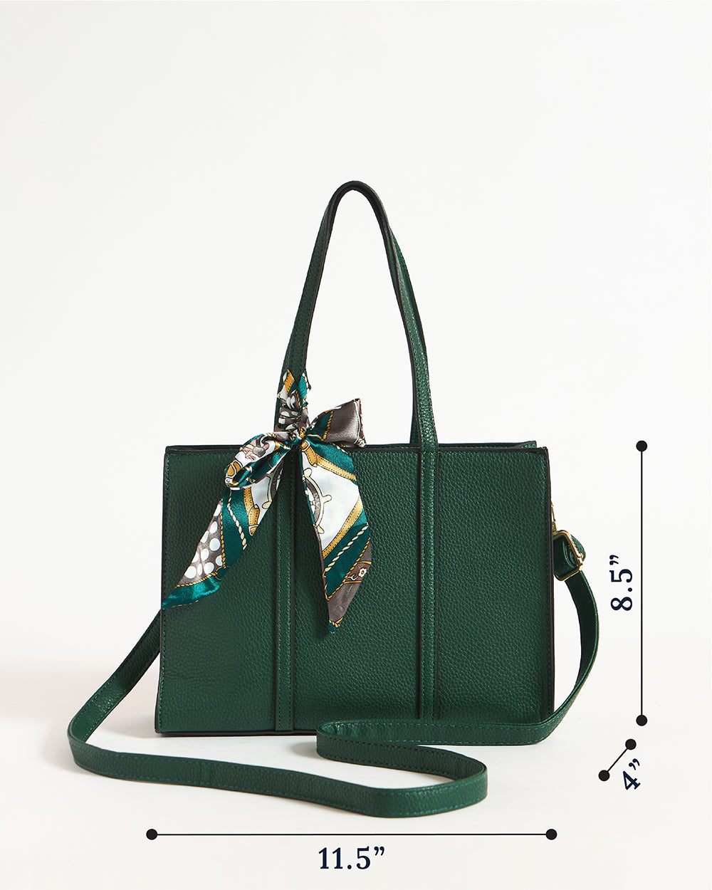 Maldives Mini Tote with Scarf | Green