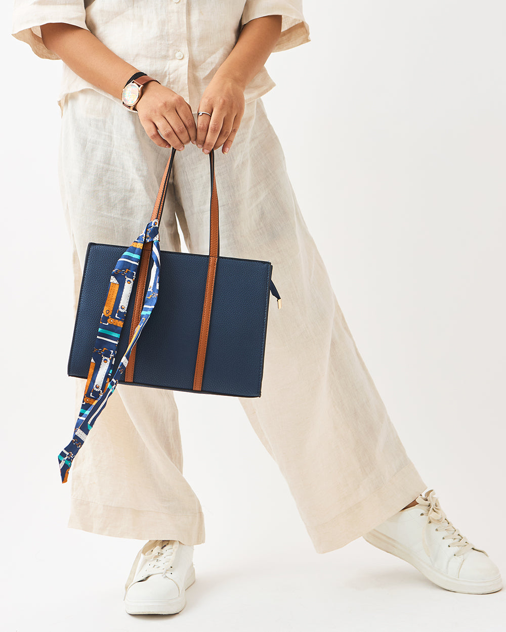 Sailor Mini Tote with Scarf | Navy